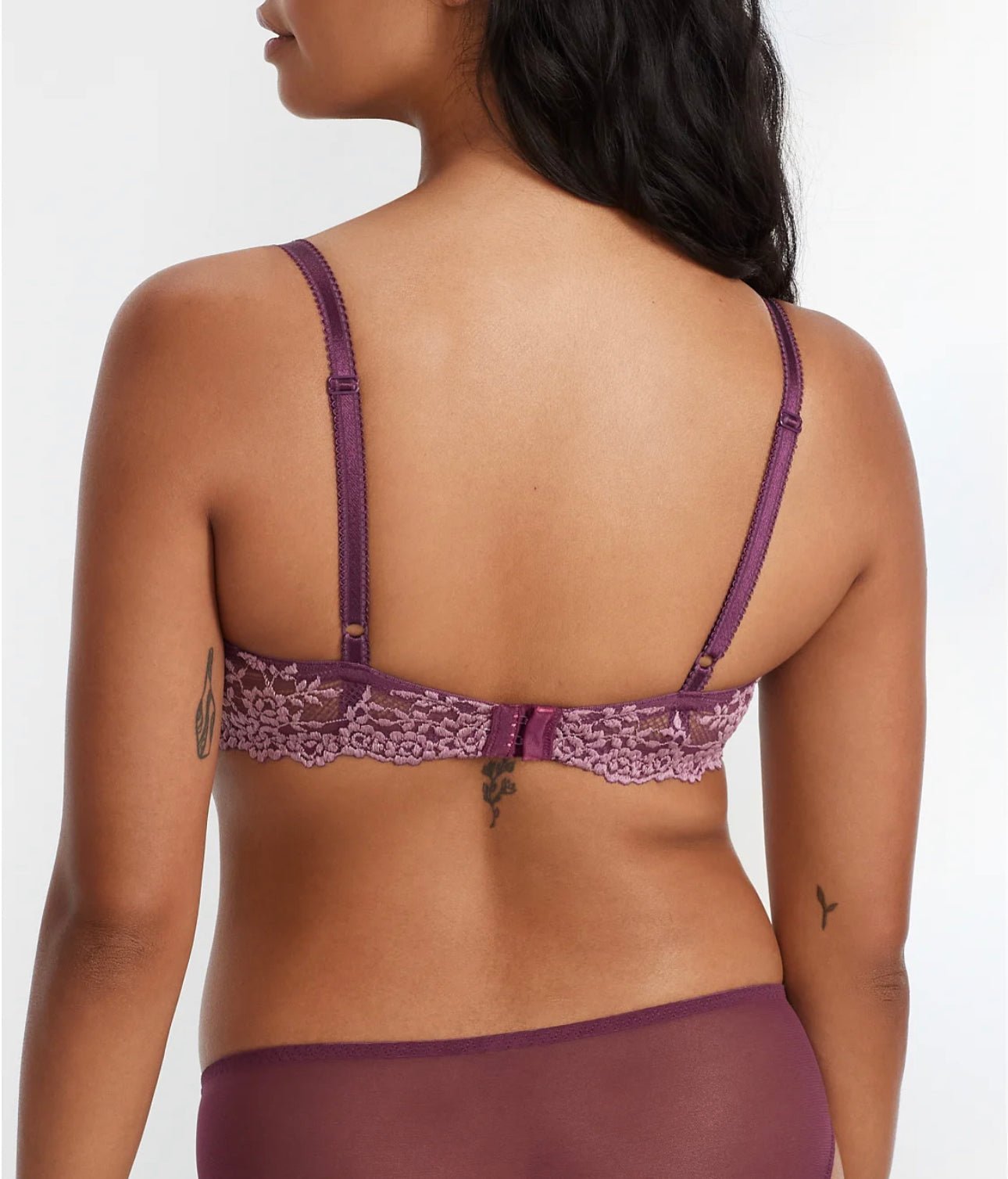 Wacoal Embrace Lace Contour T-Shirt Bra- Italian Plum/ Valerian