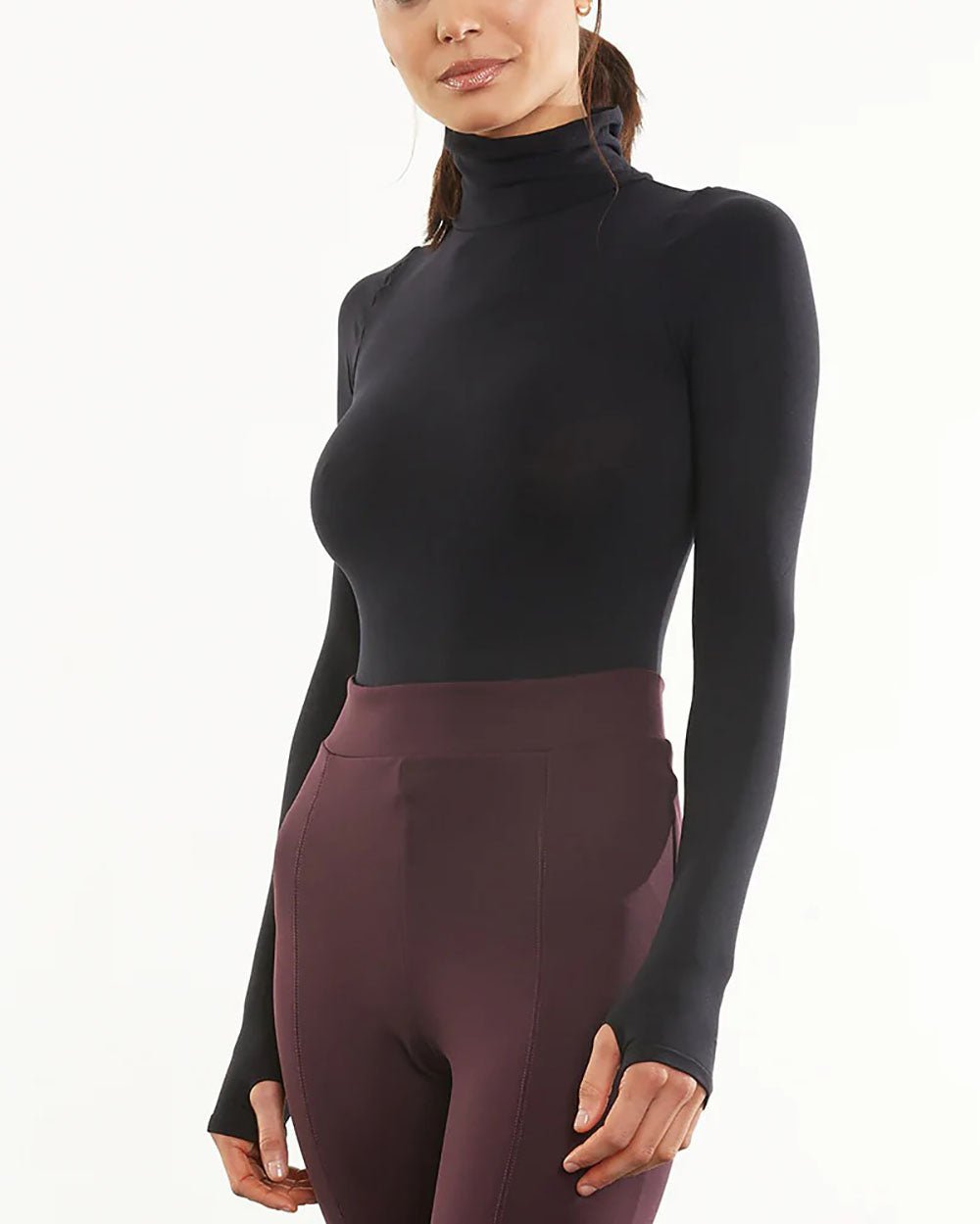 Commando Ballet Long Sleeve Turtleneck Bodysuit