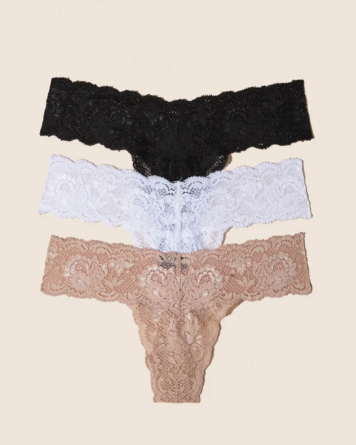 Cosabella Never Say Never Cutie Low Rise Thong 3 Pack