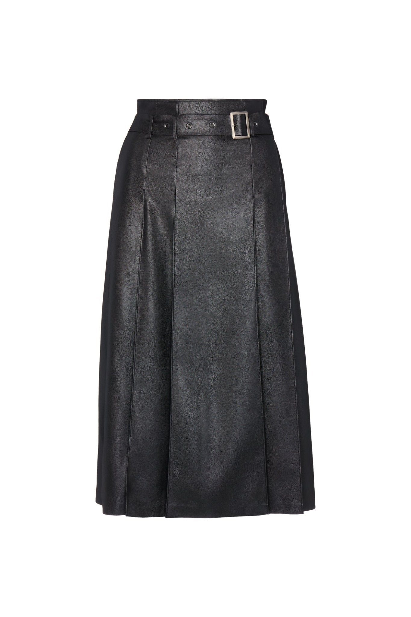 Commando Faux Leather Pleated Midi Skirt