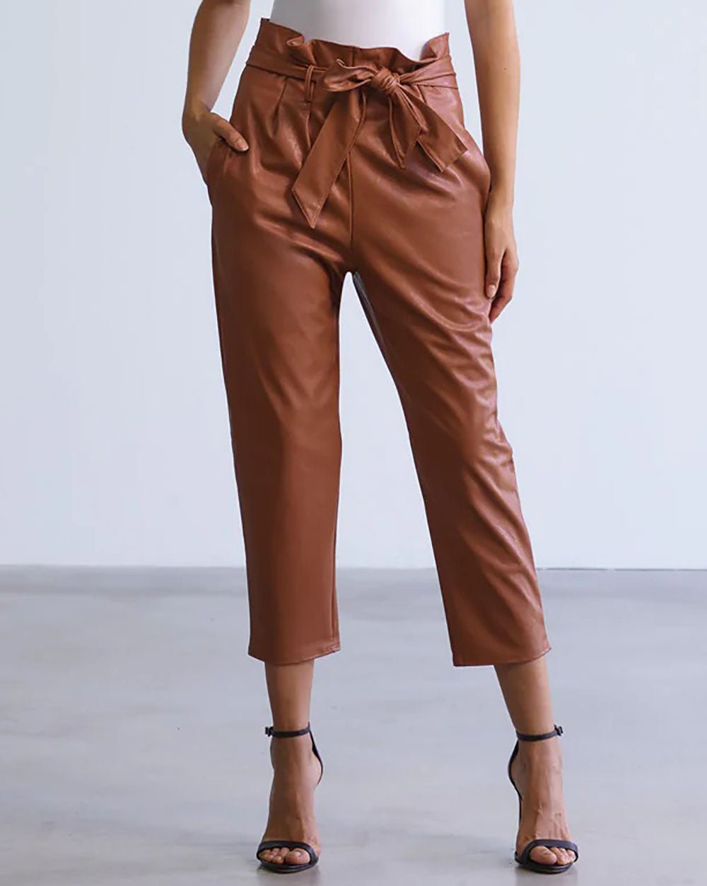 Commando Faux Leather Paperbag Pants