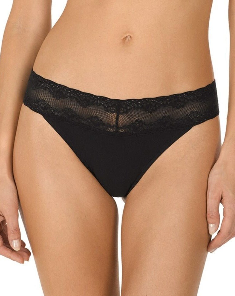 Natori Bliss Perfection One-Size Thong 3 Pack - Black