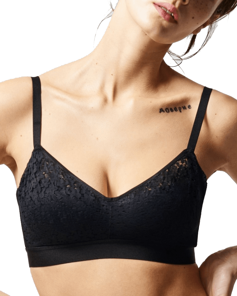 Chantelle Norah Comfort Supportive Wirefree Bra - Black - An