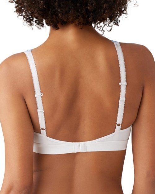 Wacoal Embrace Lace Wire Free Bra- Pastel Parchment / Blue Multi