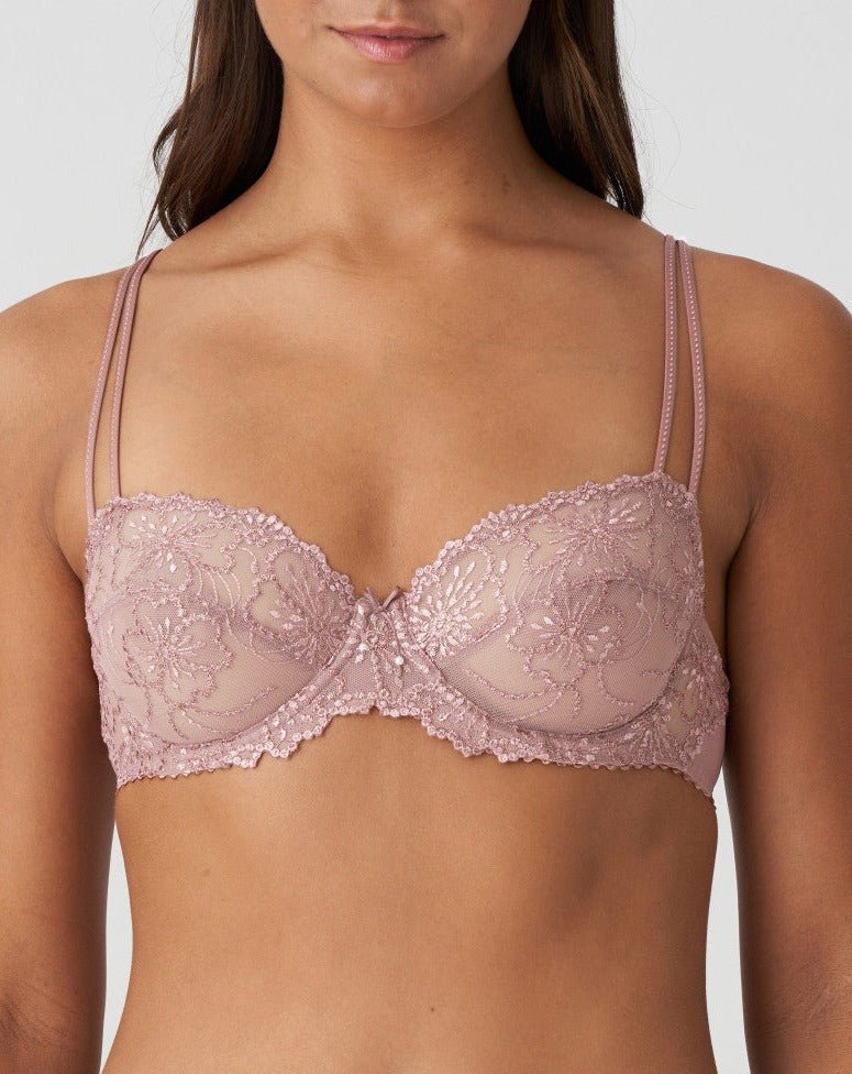 Marie Jo Jane Balcony Horizontal Seam Bra - Bois De Rose/ Amethyst