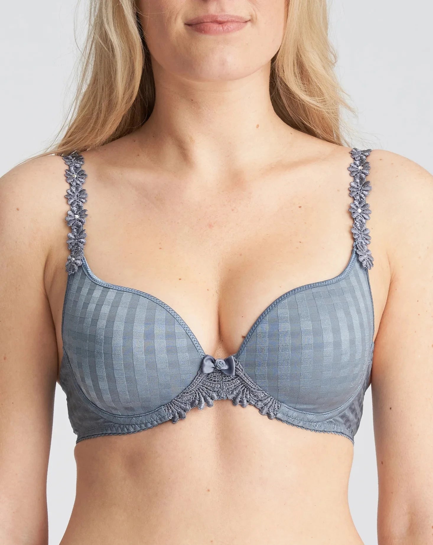 Marie Jo Avero Plunge Heart Shaped Padded Bra - Atlantic Blue