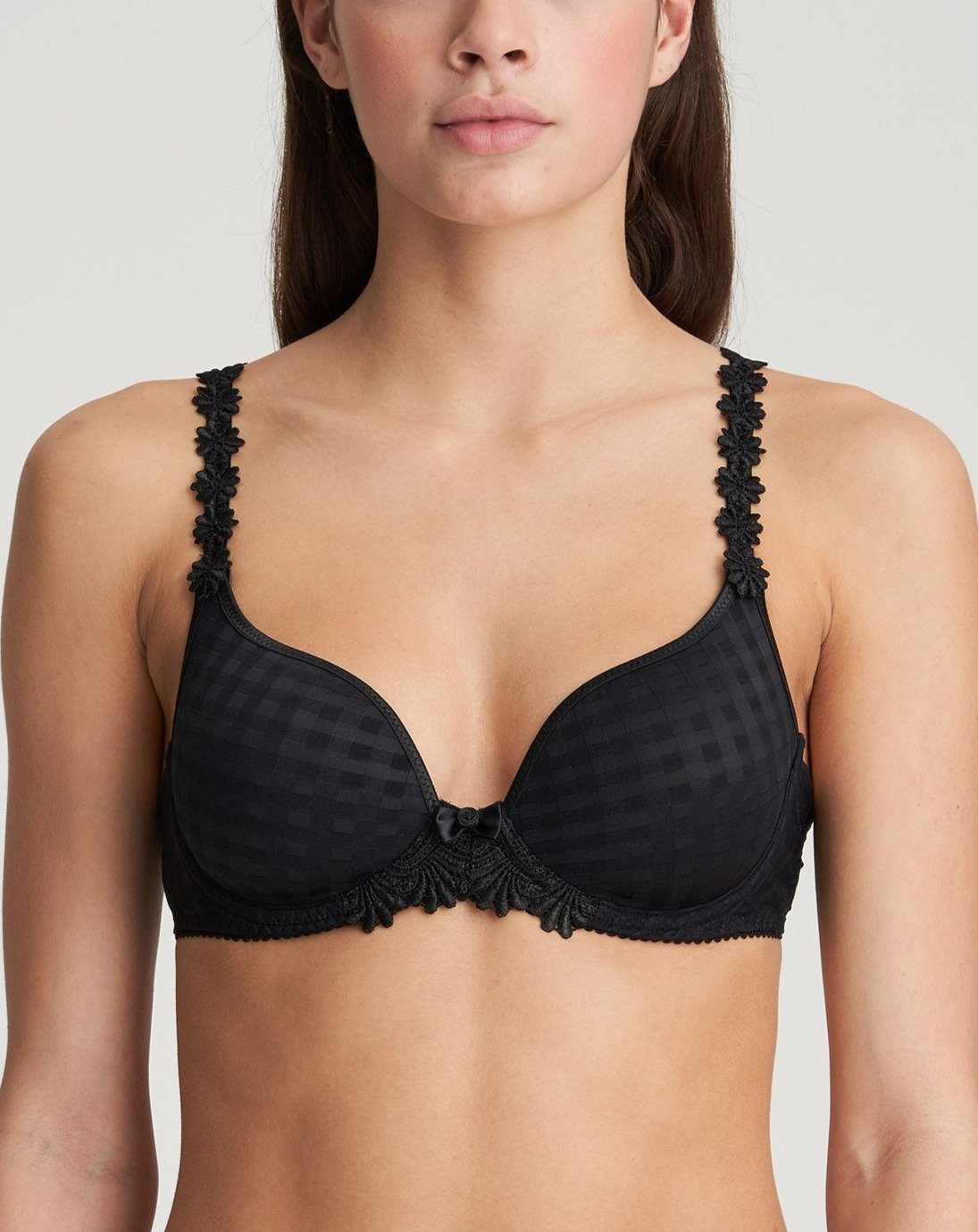 Marie Jo Avero Plunge Heart Shaped Padded Bra - Black