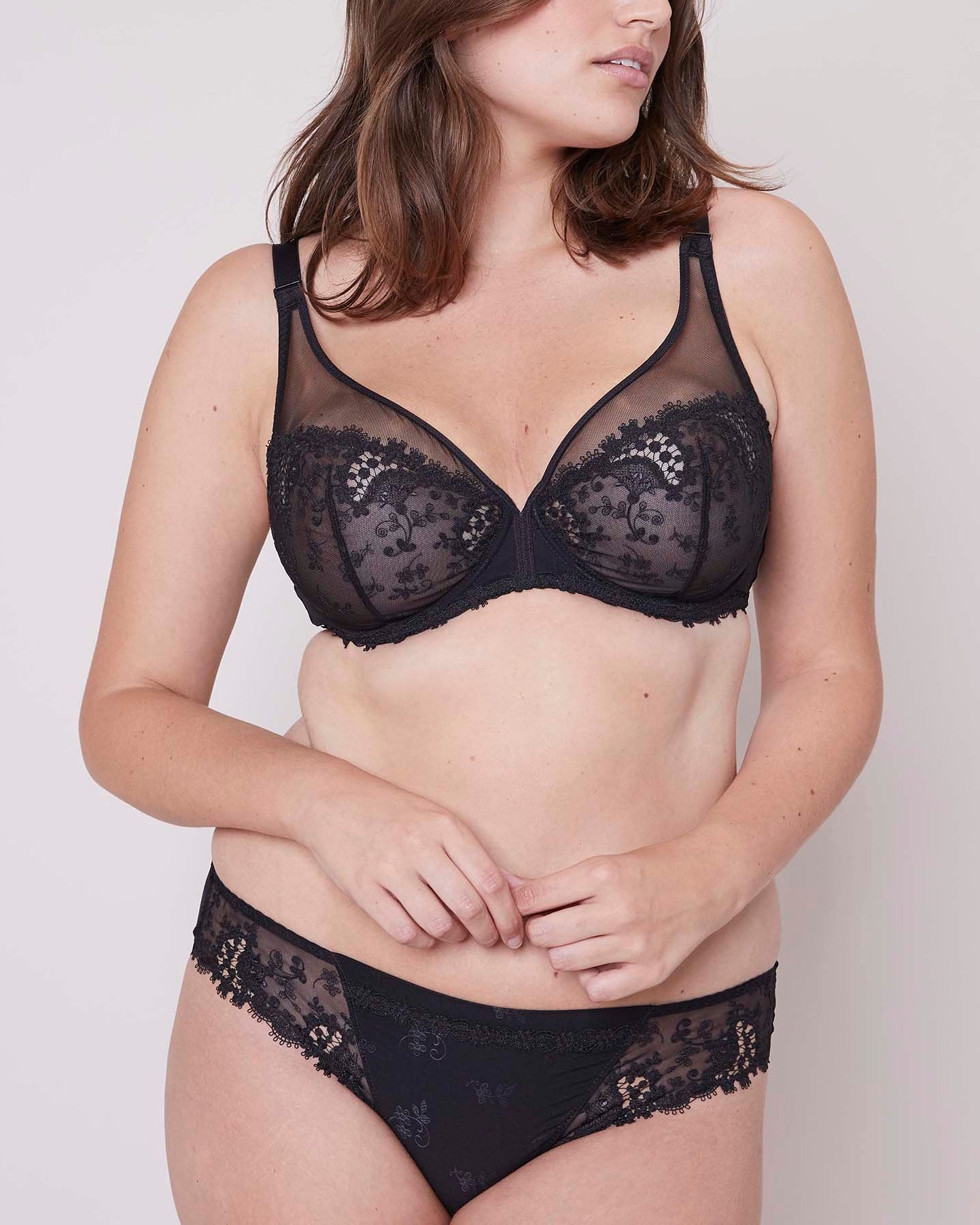 Simone Perele Wish Full Coverage Plunge Bra - Black